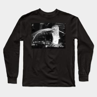 The Merlion 2 - Marina Bay, Singapore Long Sleeve T-Shirt